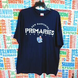Vintage Y2K New Hampshire Primaries Baseball T Shirt Size XL NWT Minor Leagues
